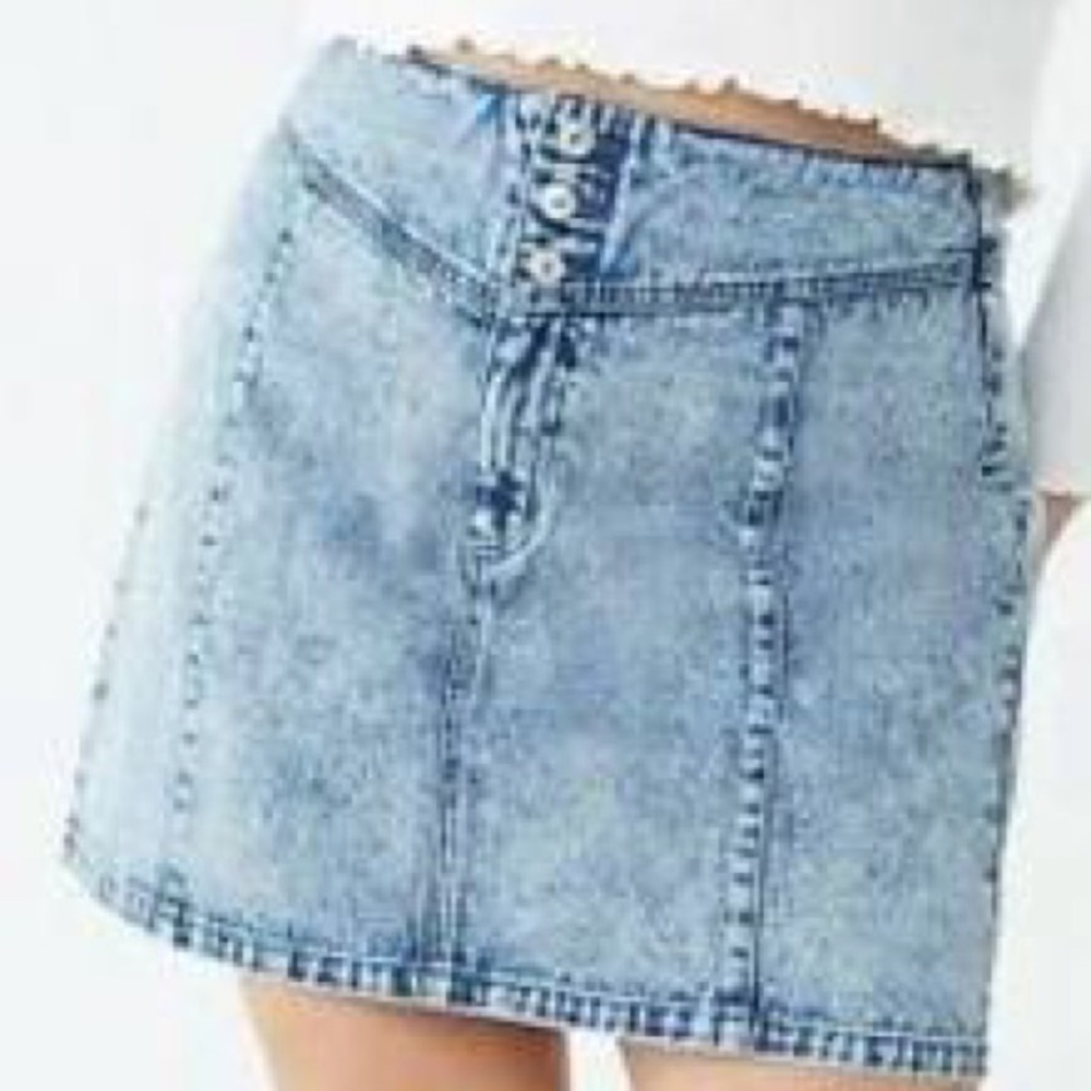 Forever 21 Plus Denim Mini Skirt